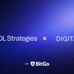 SOL Strategies, DigitalX and Bitgo Logo on purple background