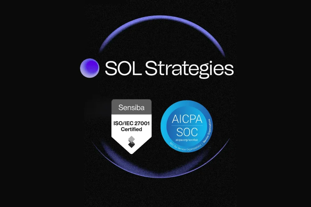 Announcing SOC 2 Type 1 and More for Solana Staking