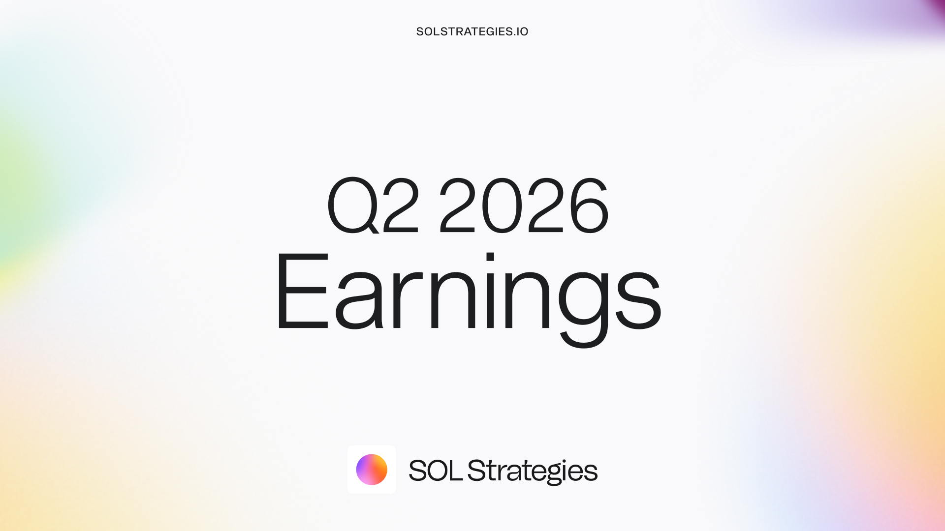 SOL STRATEGIES REPORTS FINANCIAL RESULTS FOR FISCAL SECOND QUARTER 2026