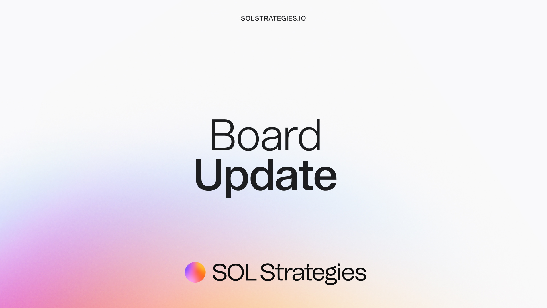 SOL STRATEGIES APPOINTS JON MATONIS AS CHAIRMAN OF THE BOARD